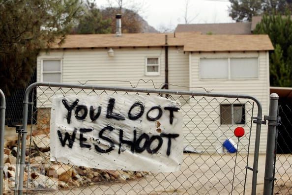 Warning to Looters: You Loot, We Shoot