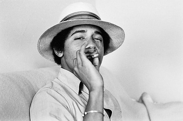 Obama Tokes the Ganja