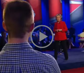 Watch: Clinton Town Hall Questions Totally Rigged: “I Can See Why they Gave You This Question”