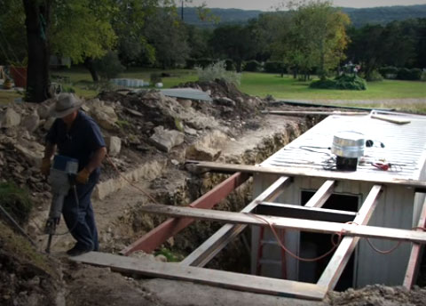 How This Man Converted “Underground Shelter Using a 20 Ft. Shipping Container”