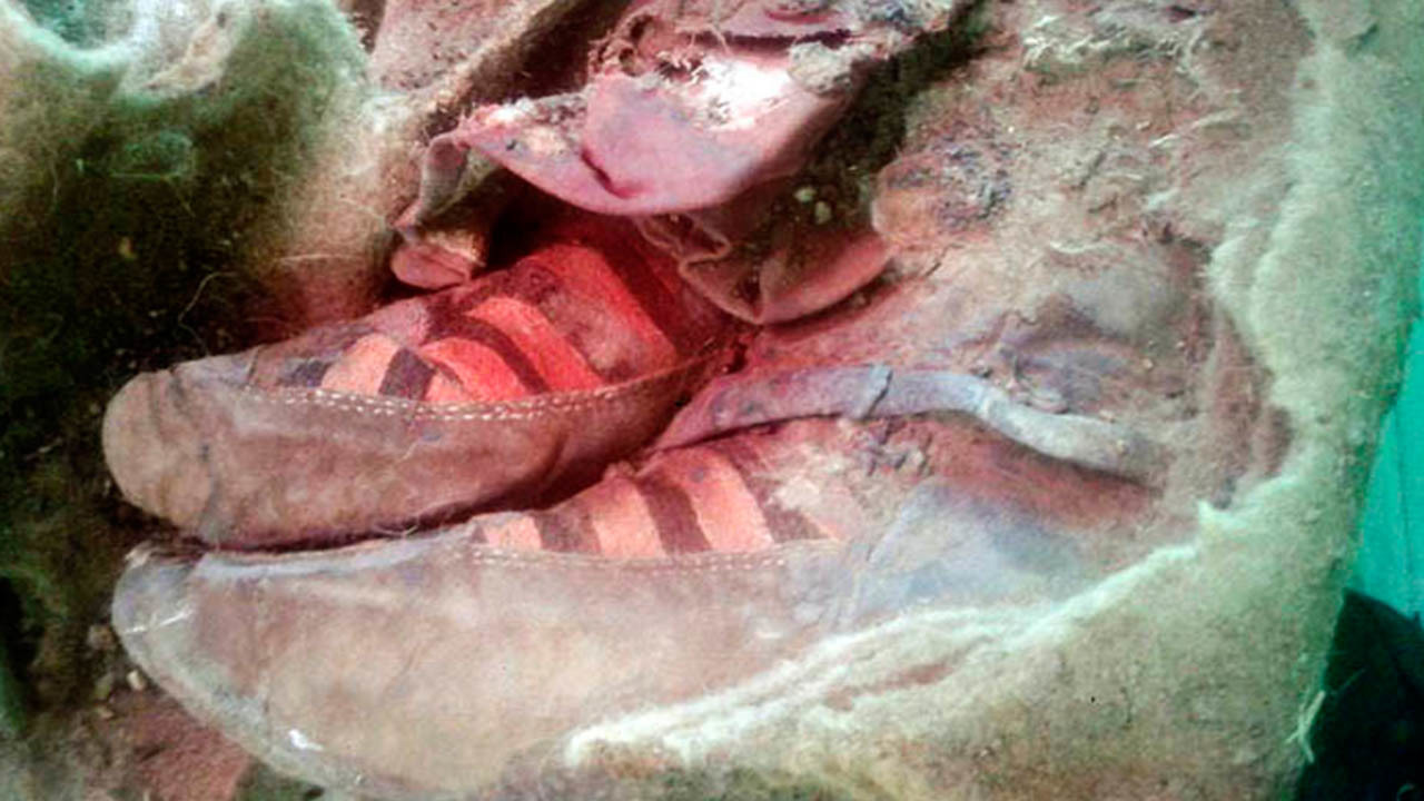 “Time Traveler”: Unearthed 1500 Year Old Mummy Wearing… Adidas?