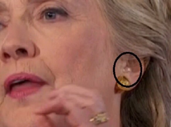 Here We Go… IS Hillary About to Cheat in the Debates? “Wearing an Earpiece” Not Prohibited