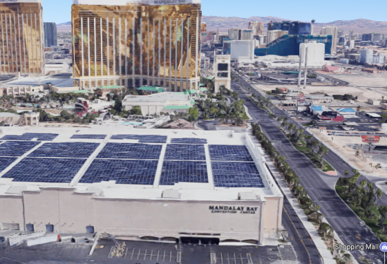 The Mandalay Bay Convention Center. (Screenshot via Google Maps)