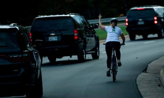 Woman Who Flipped Off Trump’s Motorcade Was Fired For Her Behavior