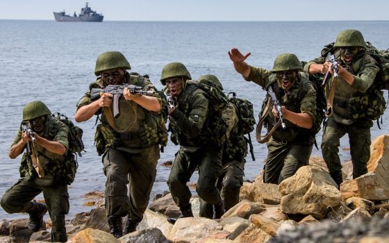 Signs Of War: Russian Military Deploys Marines On North Korean Border